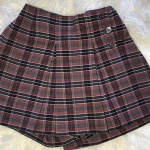 Plaid school skirt from school apparel.